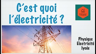 Cest quoi lélectricité [upl. by Ledif]