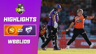 Perth Scorchers v Hobart Hurricanes  WBBL09 [upl. by Anahgem]