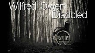 Wilfred Owen  Disabled poetry reading [upl. by Byrdie529]