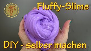 Slime FluffySlime Grundrezept  selber machen  DIY [upl. by Aerdnahc]