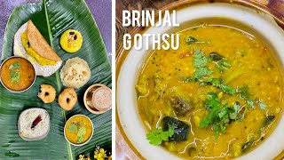 Brinjal Gothsu  Gothsu recipe  Side dish recipe [upl. by Centonze475]