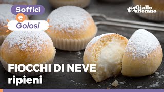 FIOCCHI DI NEVE  NUVOLE RIPIENE DOLCI NAPOLETANI  Ricetta originale [upl. by Lyssa596]