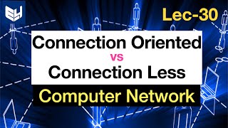 Connection Oriented vs Connection less  Network Software  CN  Part  33  Lec30  Bhanu Priya [upl. by Jenness903]