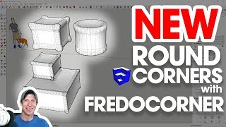 ROUND CORNERS with FredoCorner  New SketchUp Extension [upl. by Noland]