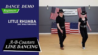 LITTLE RHUMBA  Line Dance Demo amp Walk Through [upl. by Adnopoz]