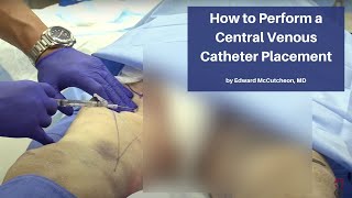 How to Perform a Central Venous Catheter Placement  The CadaverBased EM Procedures Online Course [upl. by Silvain]