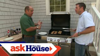 How to Install a Natural Gas Barbecue Grill  Ask This Old House [upl. by Aicelaf]