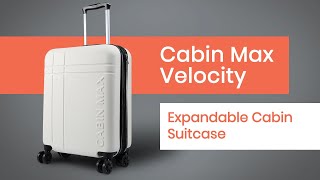 Cabin Max Velocity Expandable Cabin Suitcase 55x40x20 cm [upl. by Knipe]