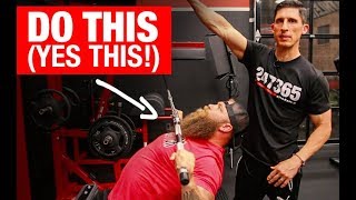 Get a “MONSTER” Bench Press 3 MOVES [upl. by Mharg]