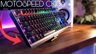 Motospeed CK108  RGB Mechanical Keyboard Review [upl. by Camille]