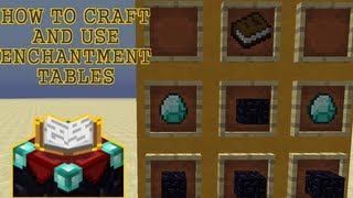 HOW TO CRAFT amp USE AN ENCHANTMENT TABLE Minecraft 162 [upl. by Eeneg]