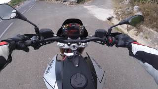 Aprilia Dorsoduro 900 2017 walkaround test sound acceleration speed on board camera [upl. by Gnirps]