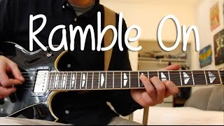 How to Play quotRamble Onquot by Led Zeppelin EASY On Guitar [upl. by Klute518]