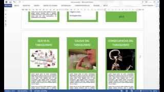 CÓMO HACER UN TRÍPTICO EN WORD [upl. by Matilde638]