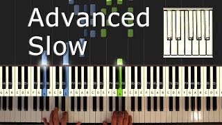 Bach  Prelude in C Major  Piano Tutorial Easy SLOW  Bach  How To Play synthesia [upl. by Trebron689]