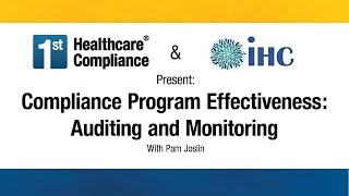 Compliance Program Effectiveness Auditing and Monitoring [upl. by Sophia]