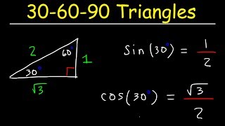 306090 Triangles  Special Right Triangle Trigonometry [upl. by Ola]