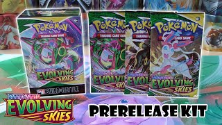 Evolving Skies Prerelease Kit Opening [upl. by Ralat]