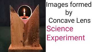 Image formation by concave lens  Science Experiments  science project  science model [upl. by Deirdra]