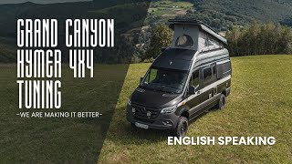 2020 Hymer Grand Canyon S 4x4 Tuning Upgrades  the First in the world elevating roof Roof Rack [upl. by Eittod]