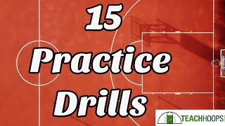 15 GREAT Basketball PRACTICE DRILLS [upl. by Aigroeg603]