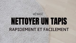 COMMENT NETTOYER UN TAPIS RAPIDEMENT ET FACILEMENT ⎜Ménage [upl. by Pain459]