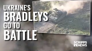 Ukraine deploys Bradley Fighting Vehicles in counteroffensive assault [upl. by Latyrc]