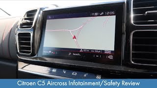 Citroen C5 Aircross InfotainmentSafety Review [upl. by Eerahs]