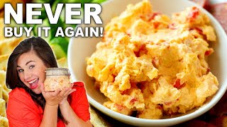 Homemade In Less Than 10 Minutes  The BEST Pimento Cheese Recipe [upl. by Kitarp]