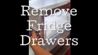 How to remove refrigerator drawers to clean [upl. by Fang]