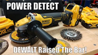 DEWALT POWER DETECT 20V XR Brushless 5quot Angle Grinder Review DCG415W1 [upl. by Yerd]