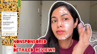 AROMA MAGIC MINERAL SUNSCREEN REVIEW nonsponsored and detailed [upl. by Gibrian]