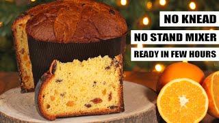 Panettone  Easy NoKnead Italian Fruit Christmas Cake  How Tasty Channel [upl. by Lockwood588]