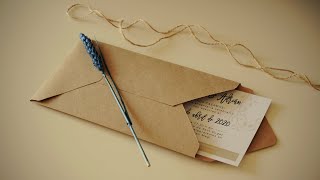 Cómo hacer un sobre para tu invitación 💌 DIY [upl. by Amoritta]