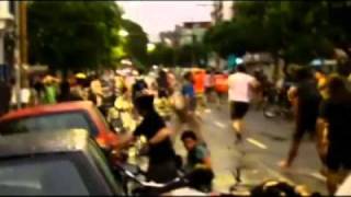 VIDEO Car Plows Into Group of Bikers [upl. by Aluor]