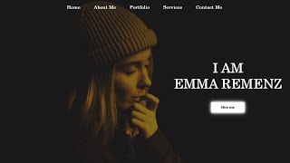 How to Create a Responsive Personal Portfolio Website Just Using HTML CSS 2021  Tutorials Dev [upl. by Venetia]