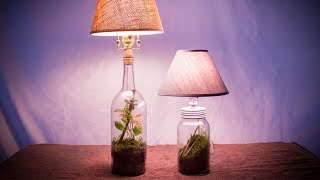 Make a Lamp Terrarium Lamparium [upl. by Bej]