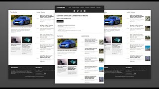 Build A News Website Using HTML CSS and JavaScript [upl. by Oetam707]