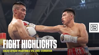 FIGHT HIGHLIGHTS  Julio Cesar Martinez vs Joel Cordova [upl. by Aneral]